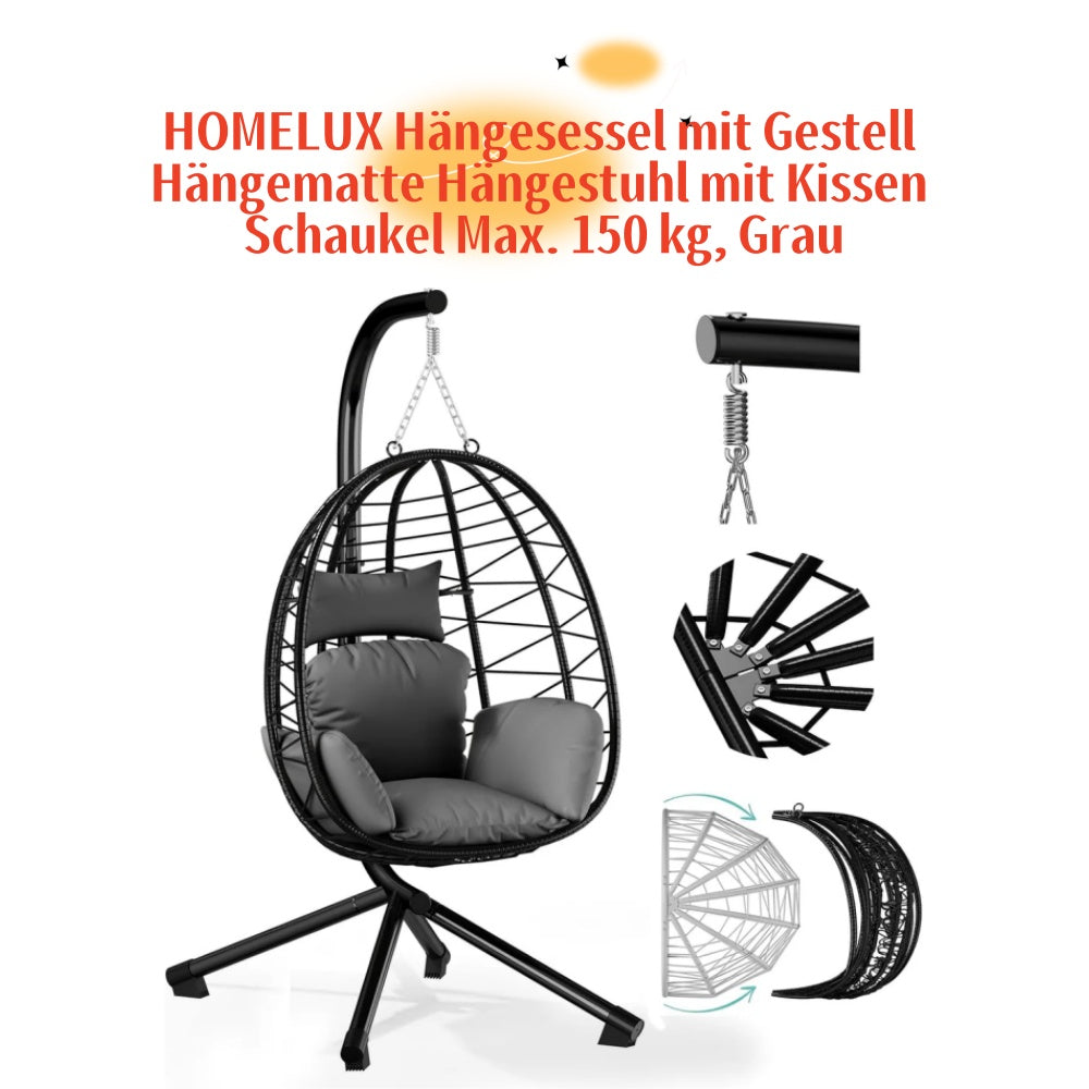 Hängesessel-Kollektion von HOMELUX - Einzigartiges Design und erstklassige Qualität