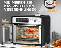 HOMELUX Heißluftfritteuse XXL 28L Minibackofen mit Umluft - Ein gesunder Genuss ohne Öl!