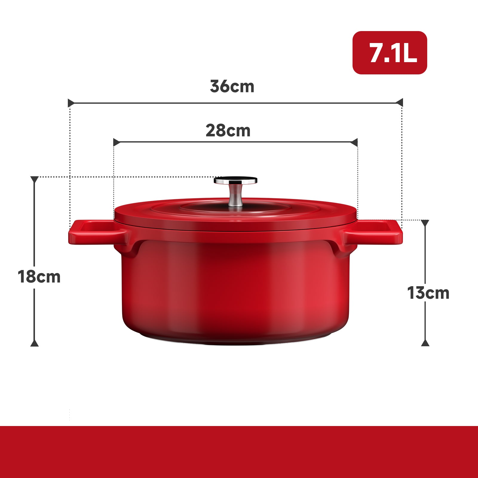 Kochtopf Induktion 12/20/24/28cm Aluguss Topf mit Antihaftbeschichtung