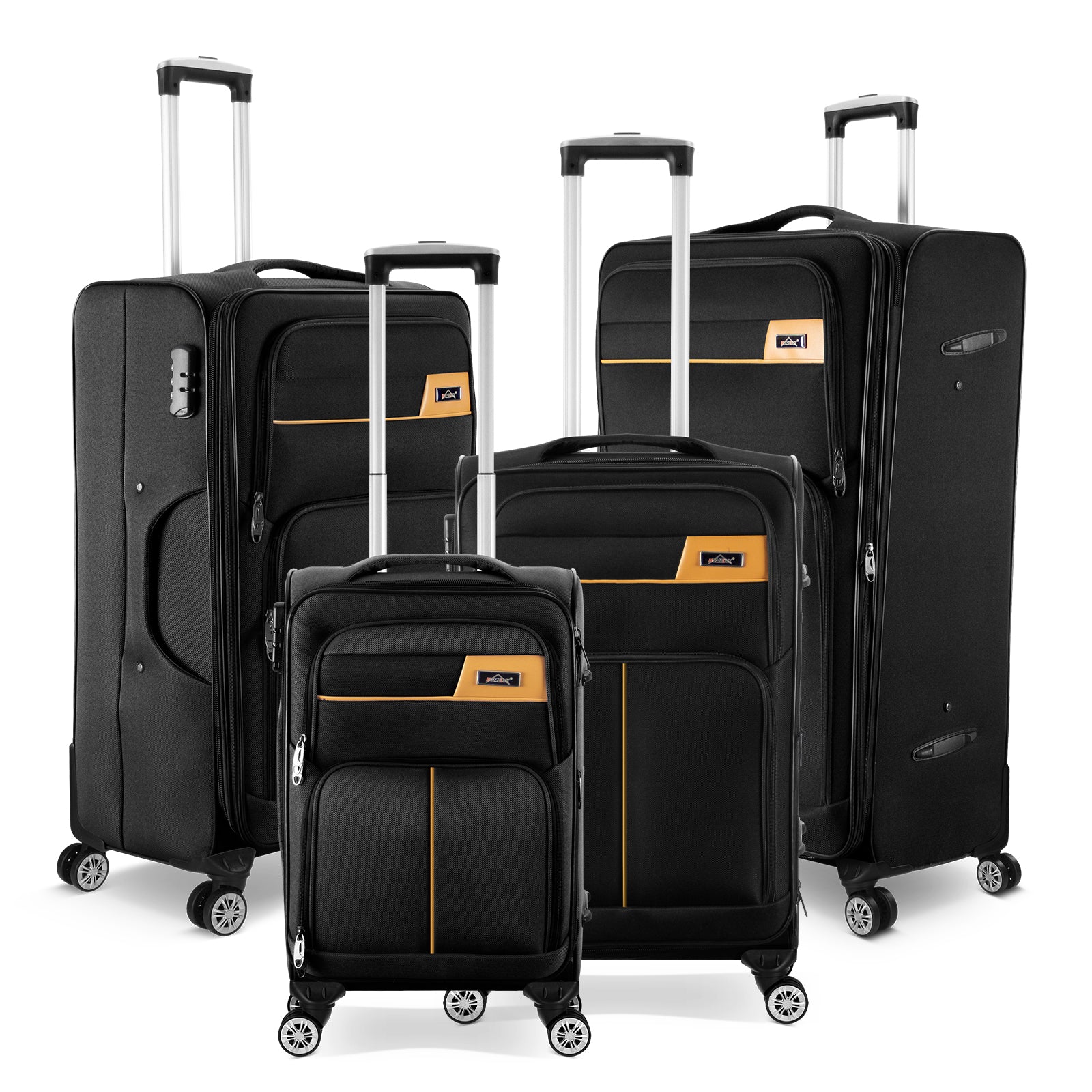 Reisekoffer-Set von HOMELUX: 4 Rollkoffer in S, M, L, XL