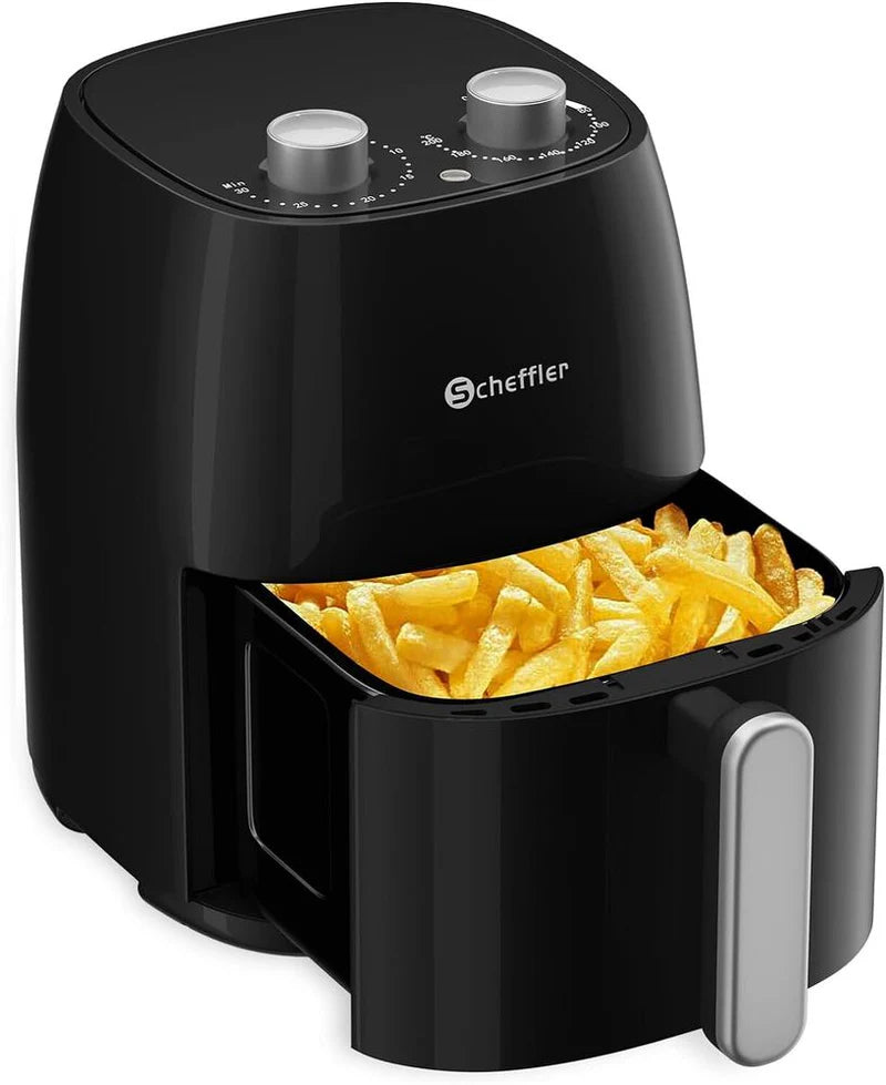 Scheffler Heißluftfritteuse Klein 4L 1500W Airfryer Mini fritteuse Kleine Größe Fritöse