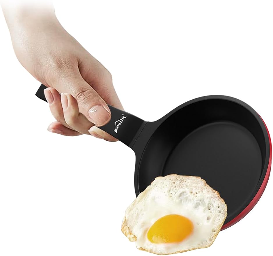 HOMELUX small pan 14cm frying pan induction, non stick pan – mini frying pan - induction pan - crepe pan 