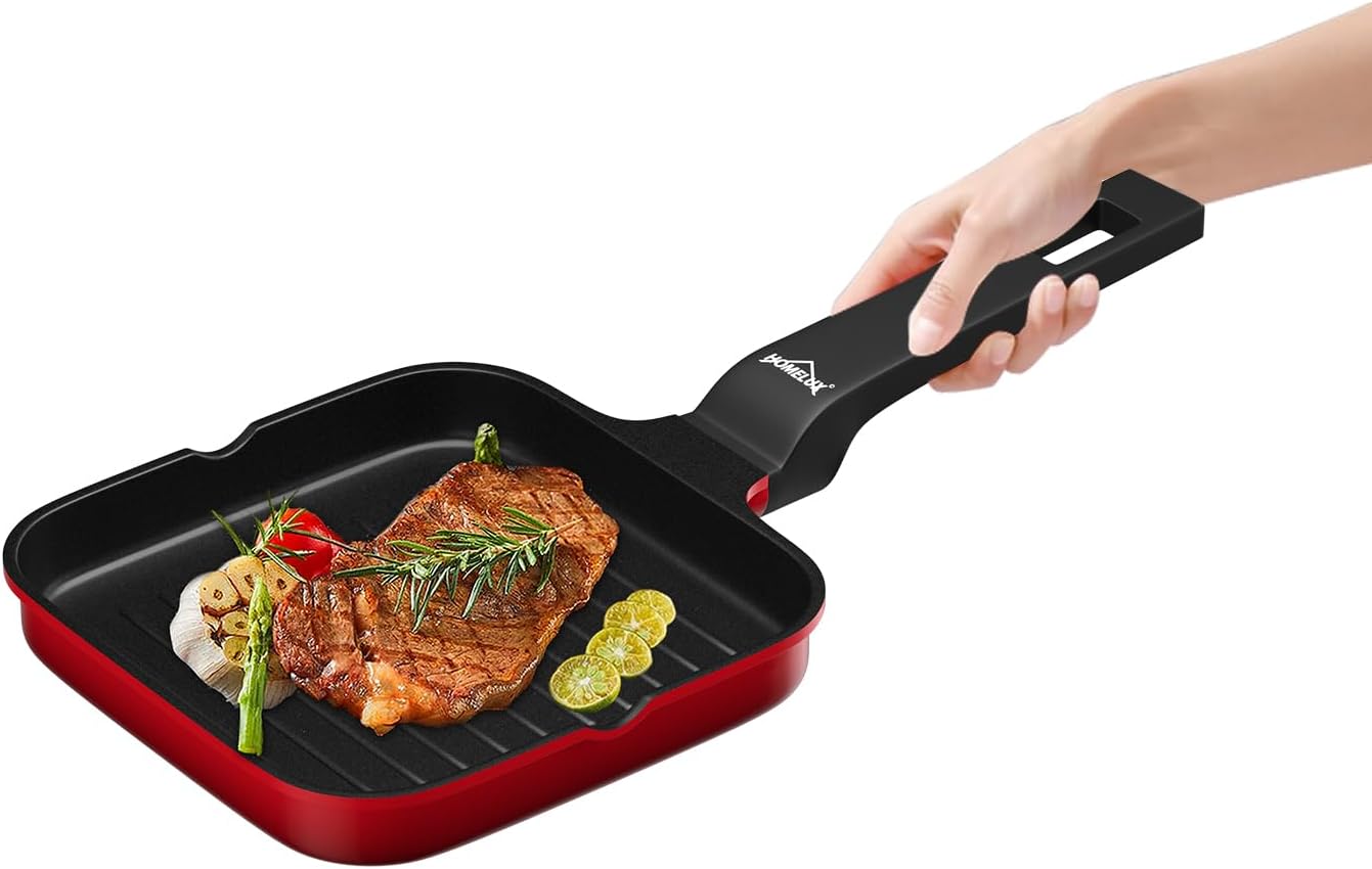 HOMELUX small pan 14cm frying pan induction, non stick pan – mini frying pan - induction pan - crepe pan 