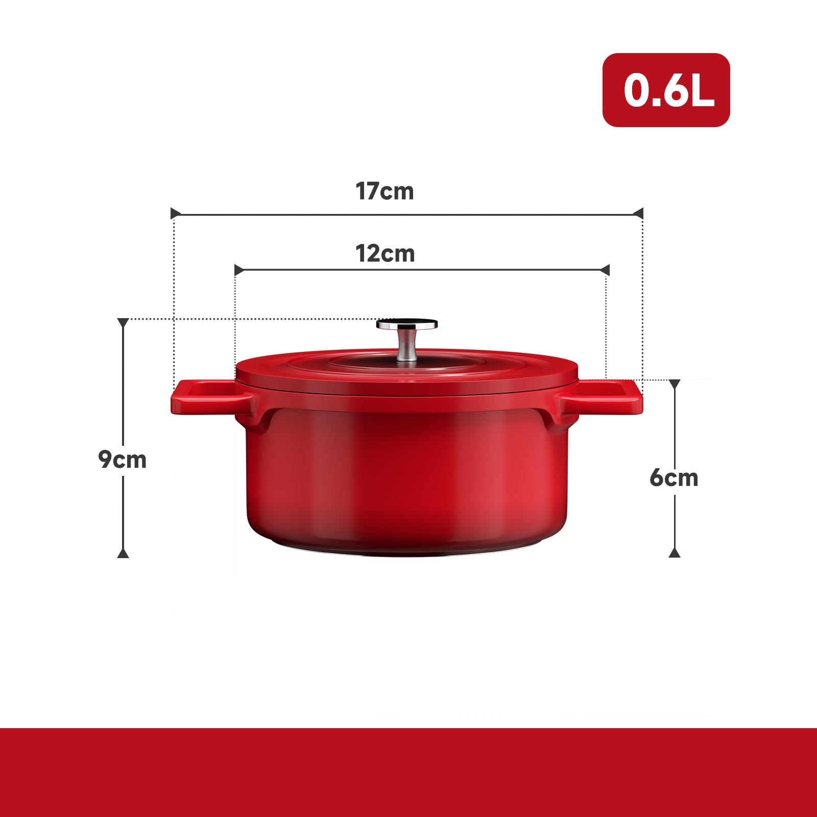 Kochtopf Induktion 12/20/24/28cm Aluguss Topf mit Antihaftbeschichtung