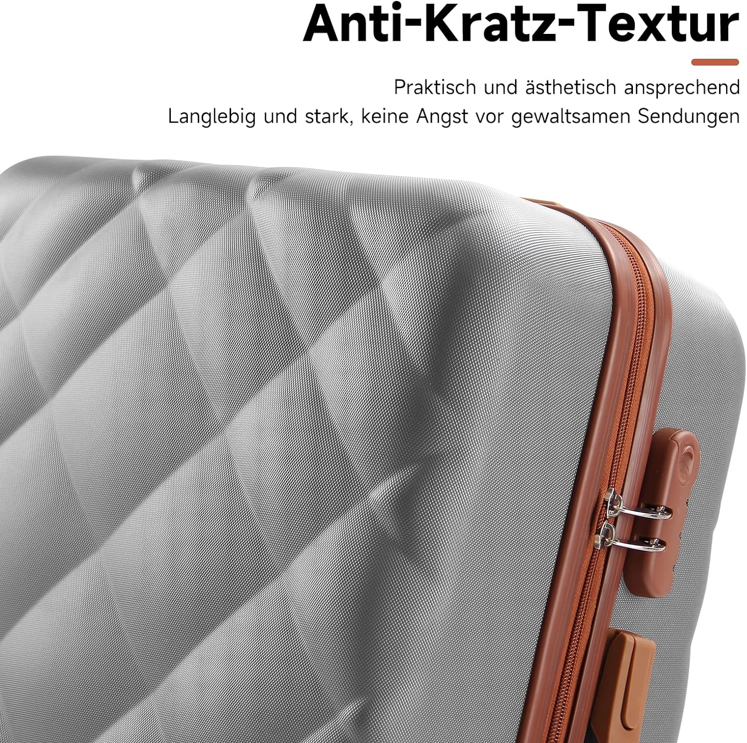 3 Teilig Reisekoffer Kofferset HOMELUX Hartschale ABS Leicht Trolley Rollkoffer Hartschalenkoffer Set - M-L-XL set