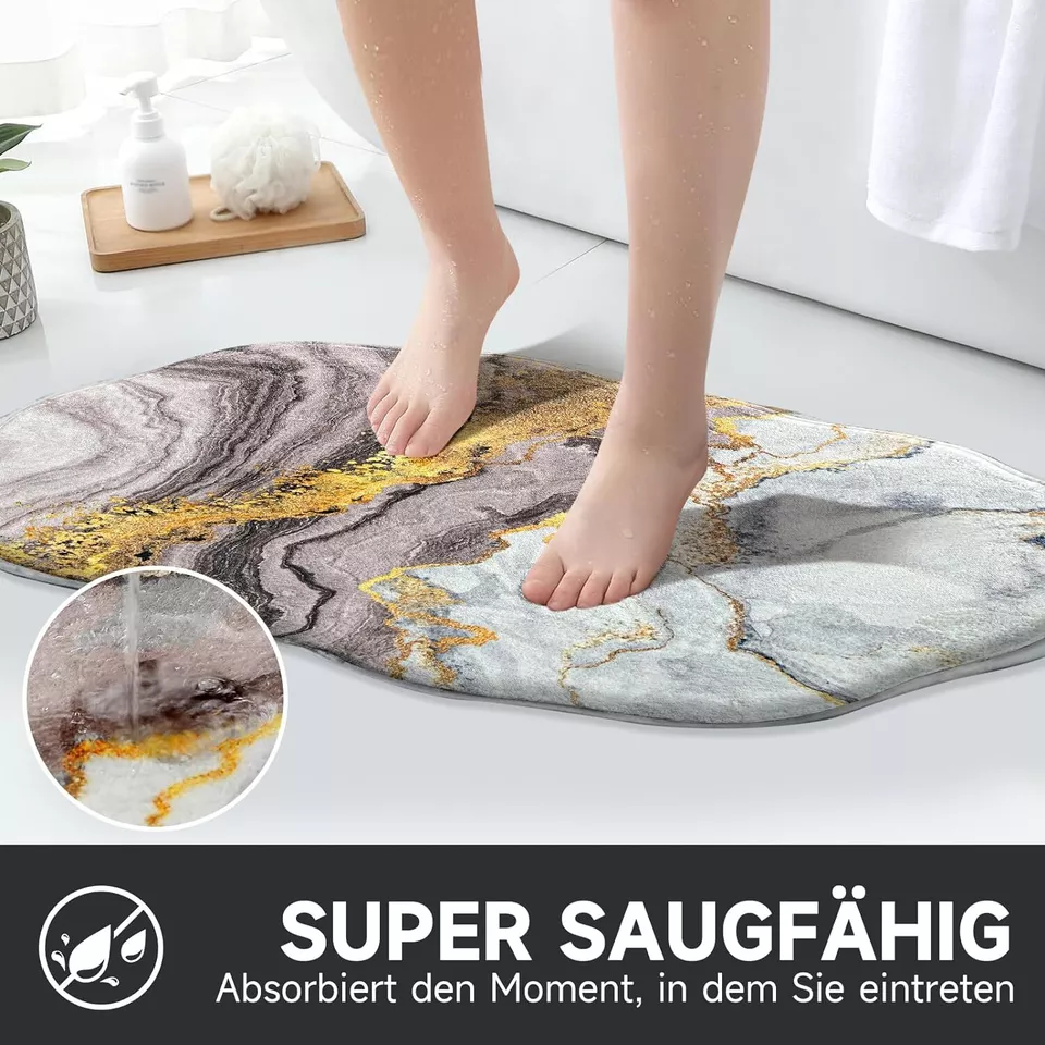 Hochwertiger, strapazierfähiger Kurzflor-Teppich für Wohnzimmer und Flur