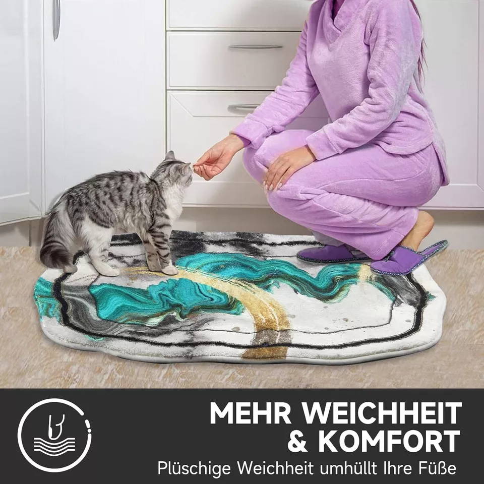 Dekorativer Teppich in Boho-Stil, ideal für moderne und klassische Wohnungen