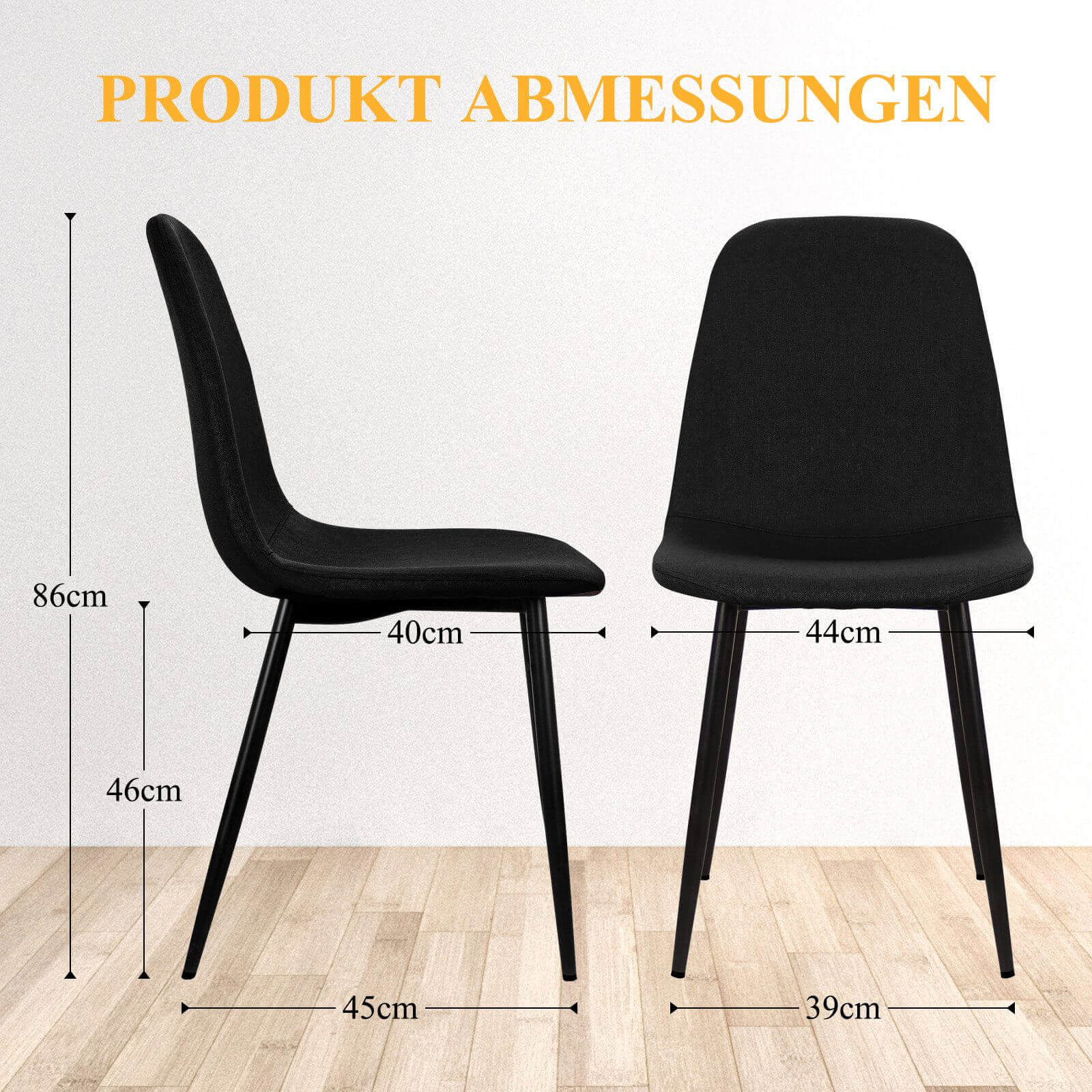 Esszimmerstuhl mit maximaler Belastbarkeit von 110 kg