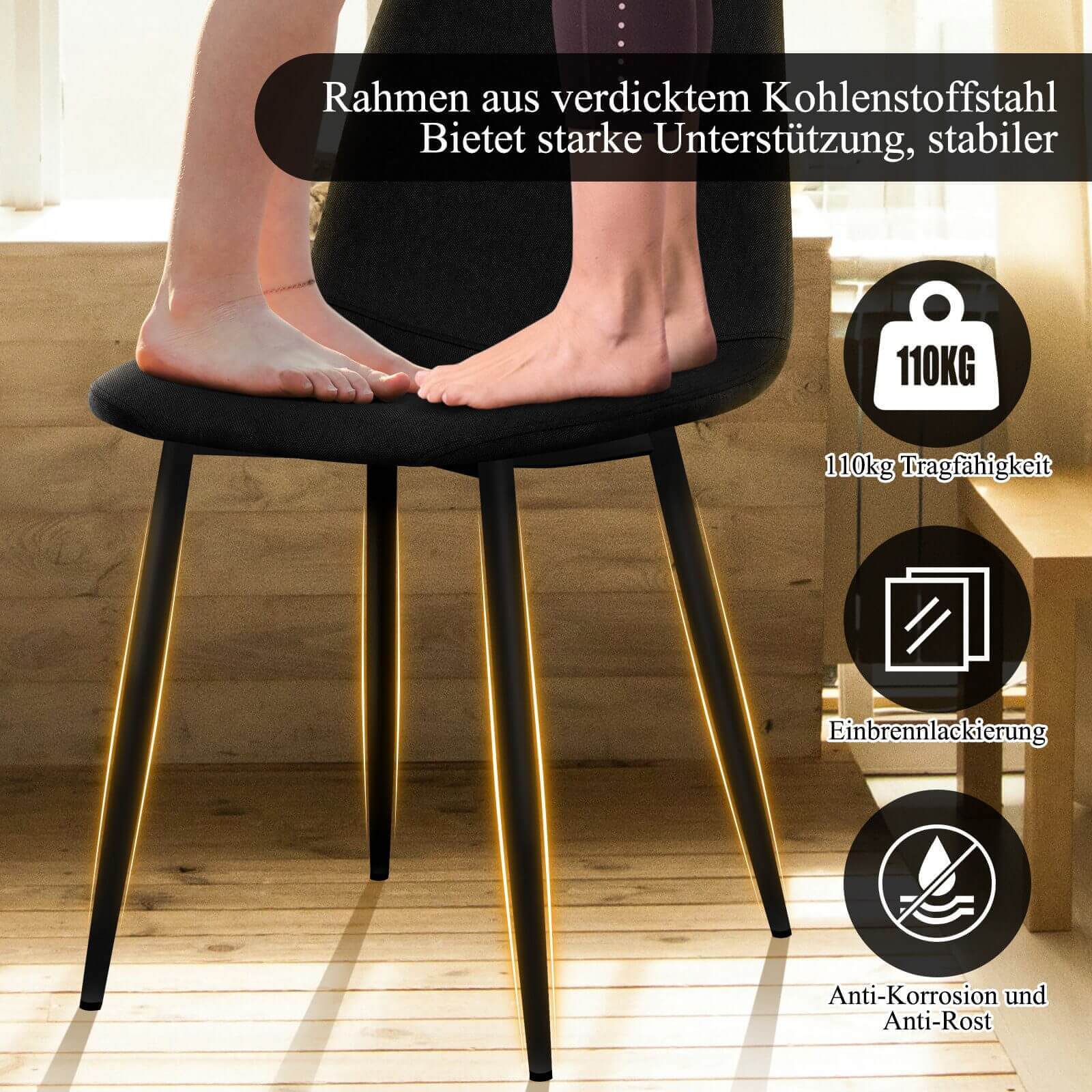 Ergonomisch geformter Stuhl für Büro und Zuhause