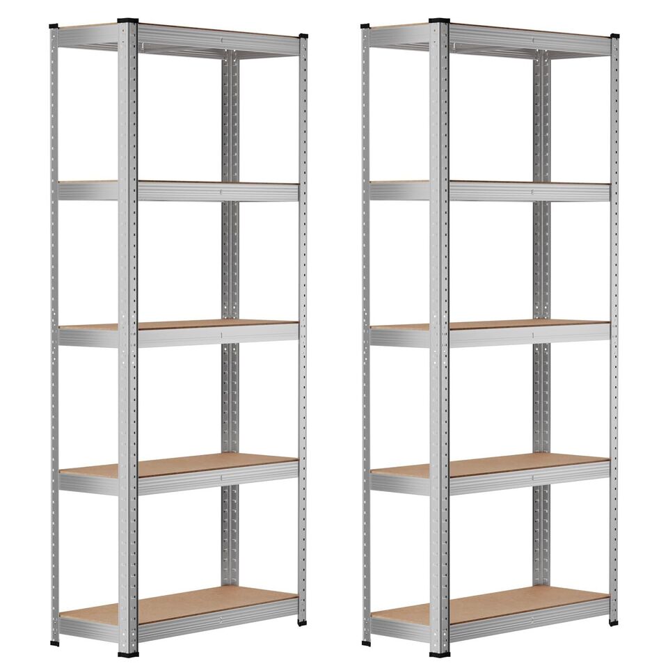 HOMELUX heavy-duty shelving unit, storage shelving, cellar shelving, workshop shelving up to 400 kg, 75 x 30 x 175 cm