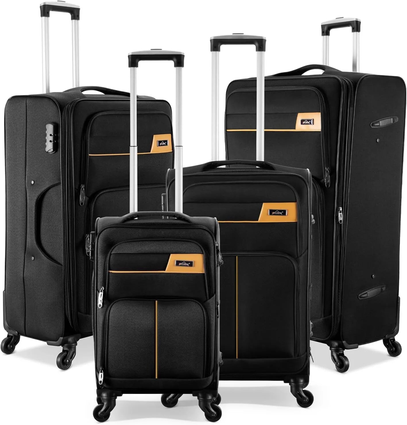 HOMELUX Kofferset 4 Teilig Reisekoffer Koffer Trolley Rollkoffer Set-S-M-L-XL