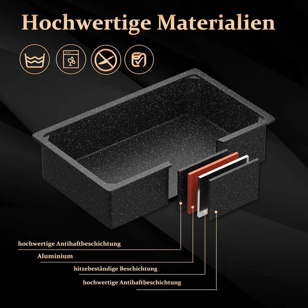 2000W Hochleistungs-Kontaktgrill: Mehrzweckgrill und Brotbackautomat