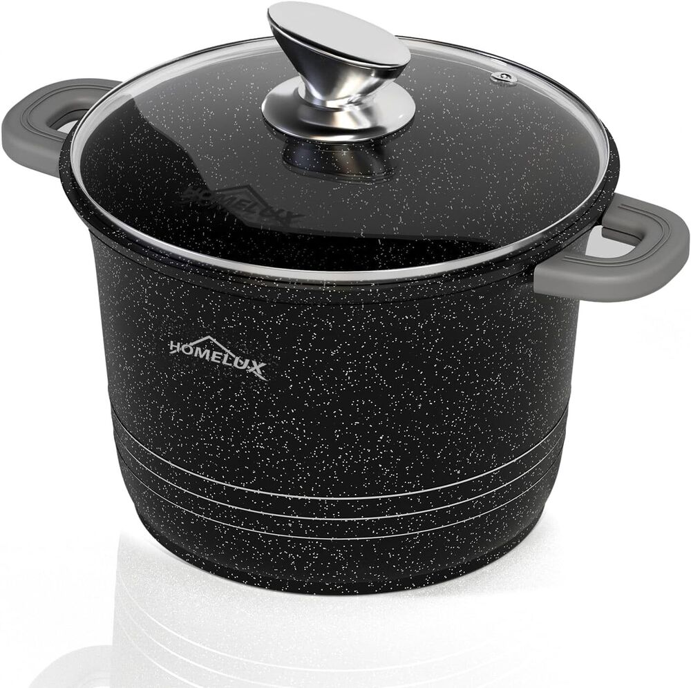 Cooking pot induction pots with lid, non-stick coating, for all types of stoves 