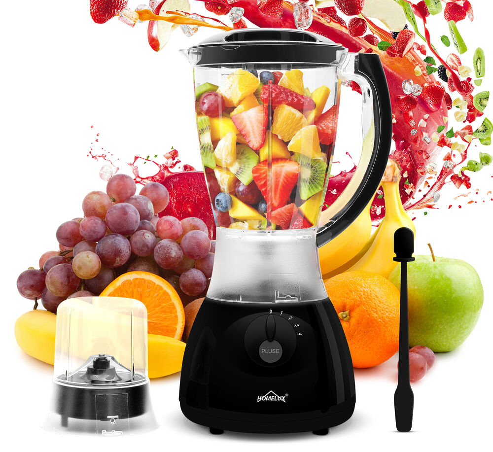 Standmixer 400w 1,5 L Kunststoff Mixer Smoothie Maker 3 in 1 Universal Blender