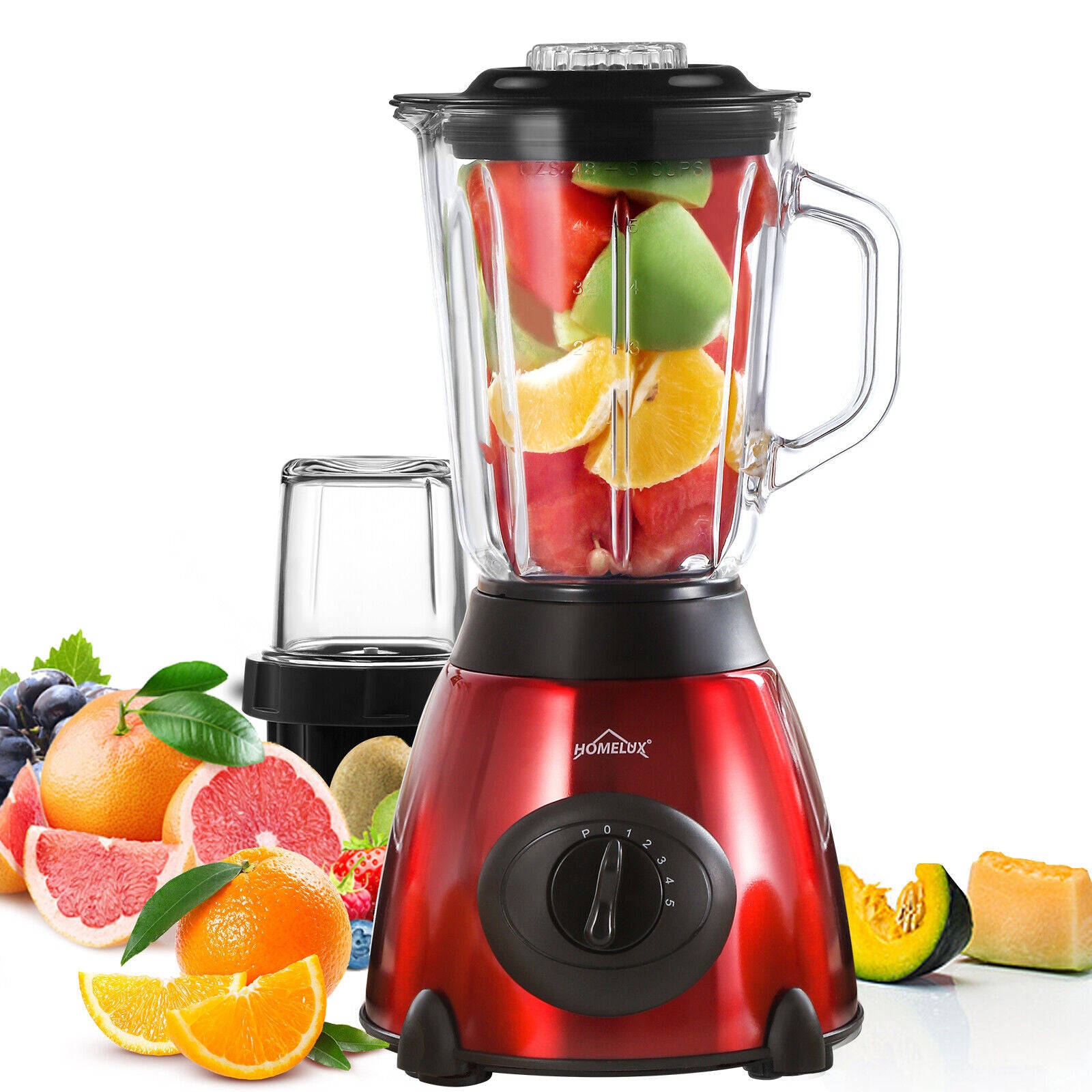 Stand Mixer Glass 350W 1.5L Mixer Smoothie 3 in 1 Universal Blender Maker