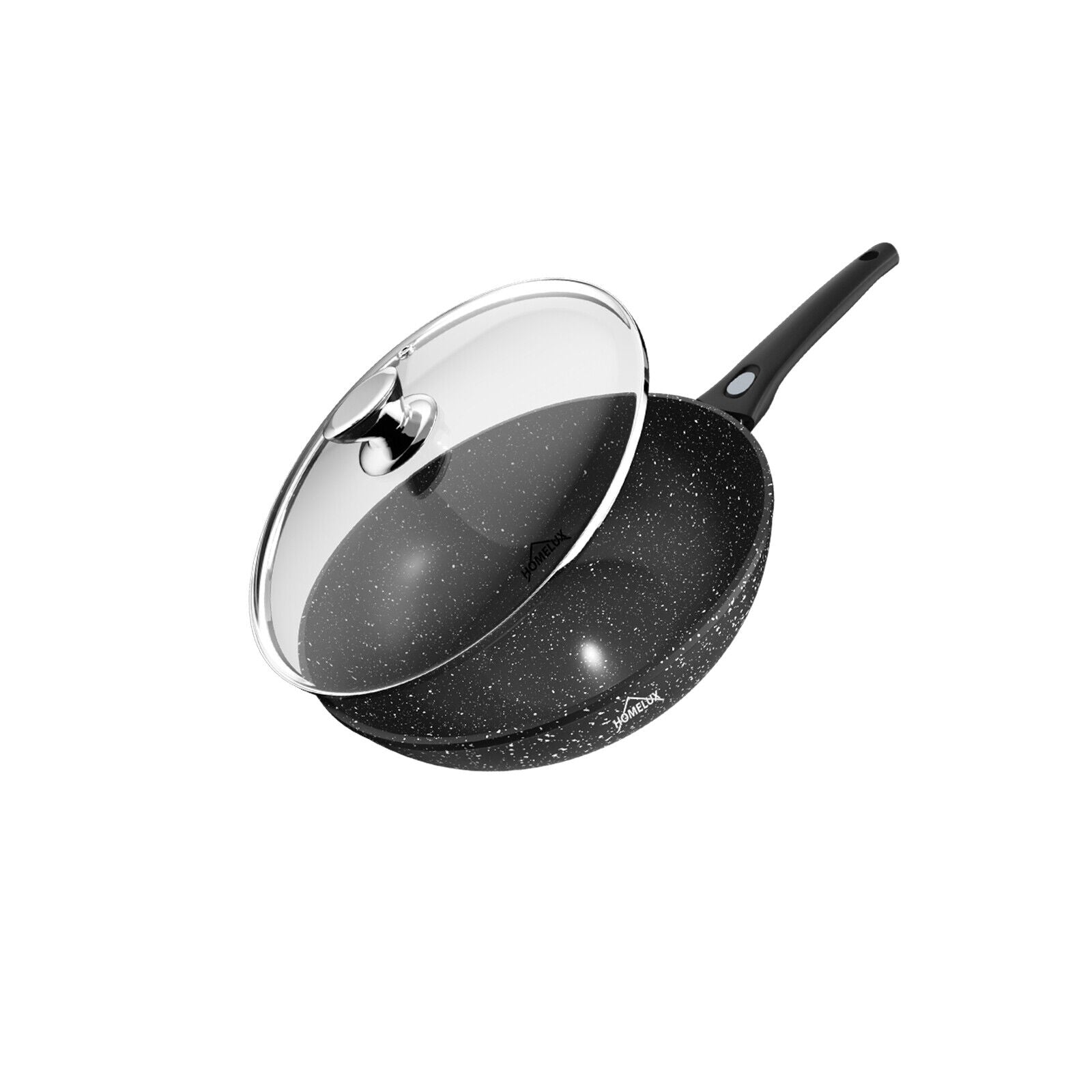 Wok pan with lid 28/30/32cm removable induction 