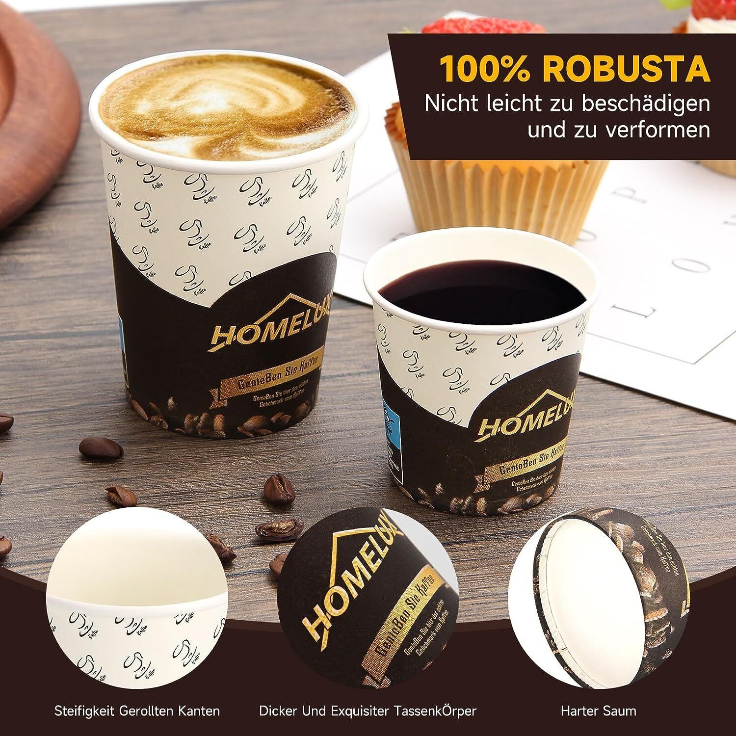 Coffee cup paper cup disposable 0.2l/0.1l, coffee coffee to go cup hard paper 