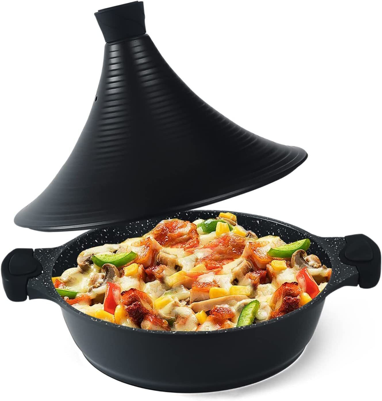 Tajine Topf Marokkanische Tagine 28cm Antihaftbeschichtung aus Aluminium