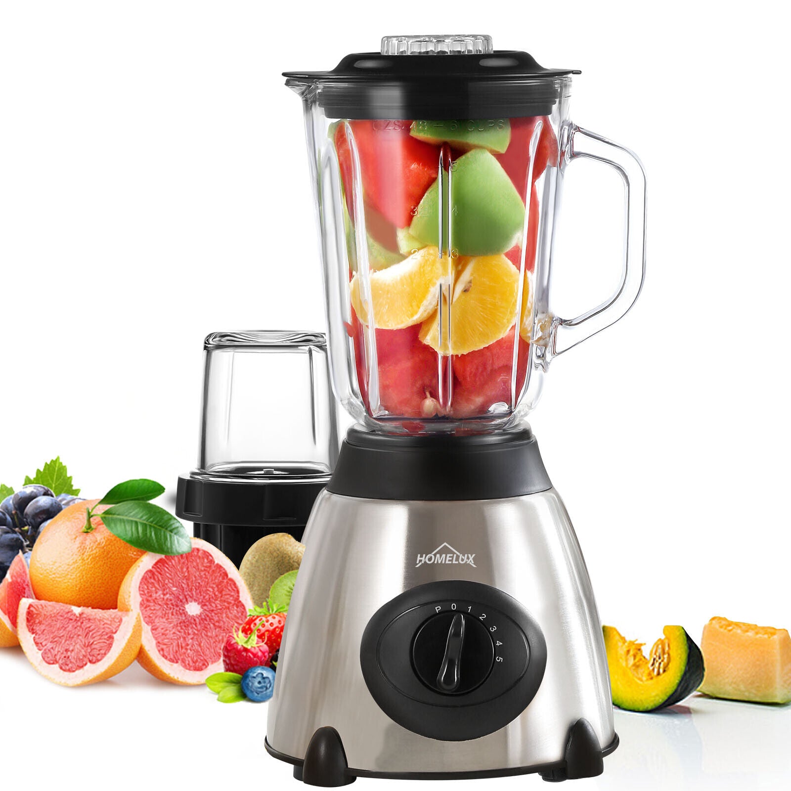 Stand Mixer Glass 350W 1.5L Mixer Smoothie 3 in 1 Universal Blender Maker