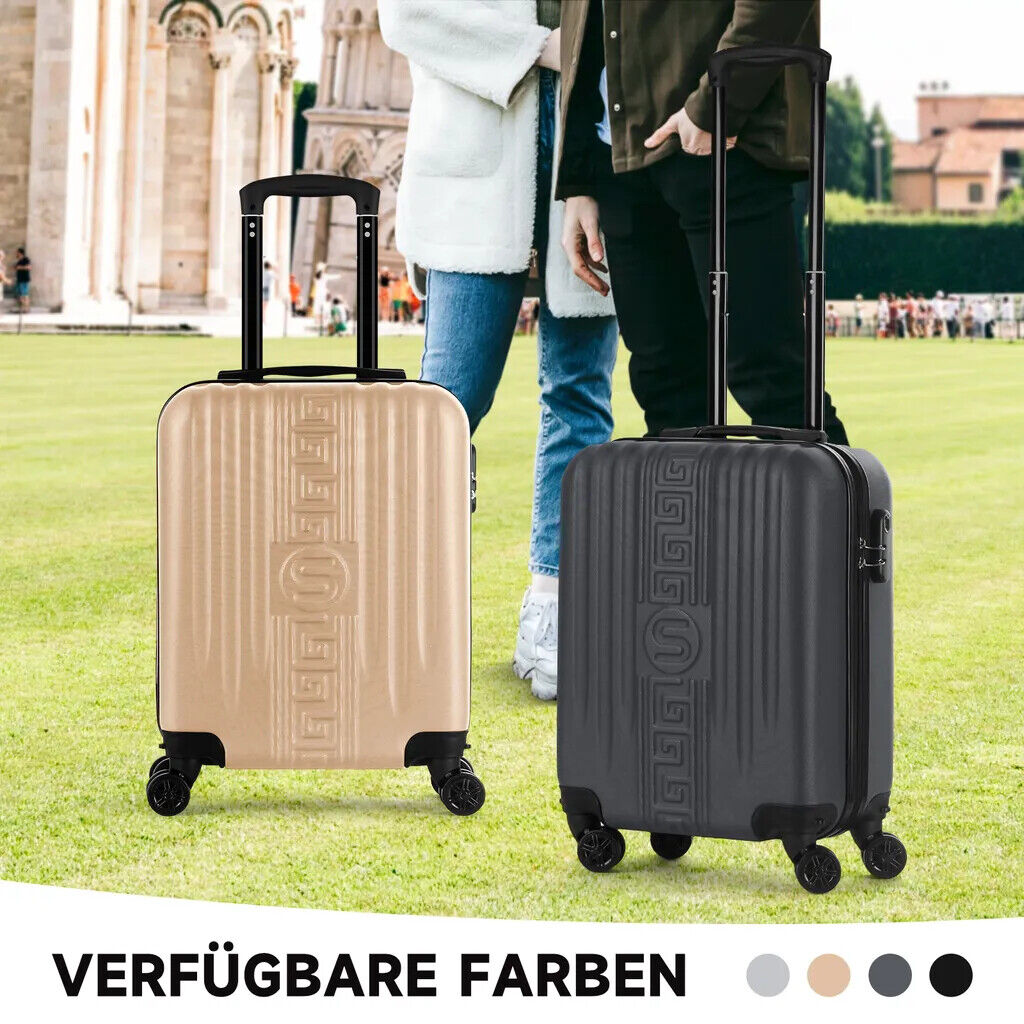 HOMELUX Handgepäck Koffer Trolley Hartschalen Rollkoffer Reisekoffer 4 Rollen, M