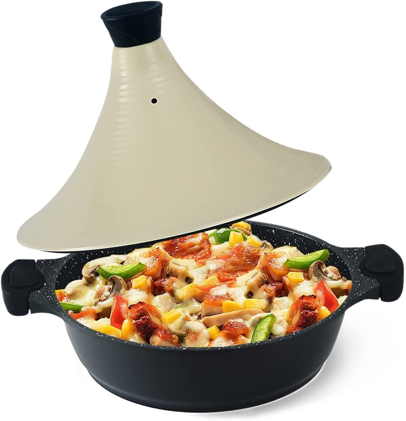 Tajine Topf Marokkanische Tagine 28cm Antihaftbeschichtung aus Aluminium