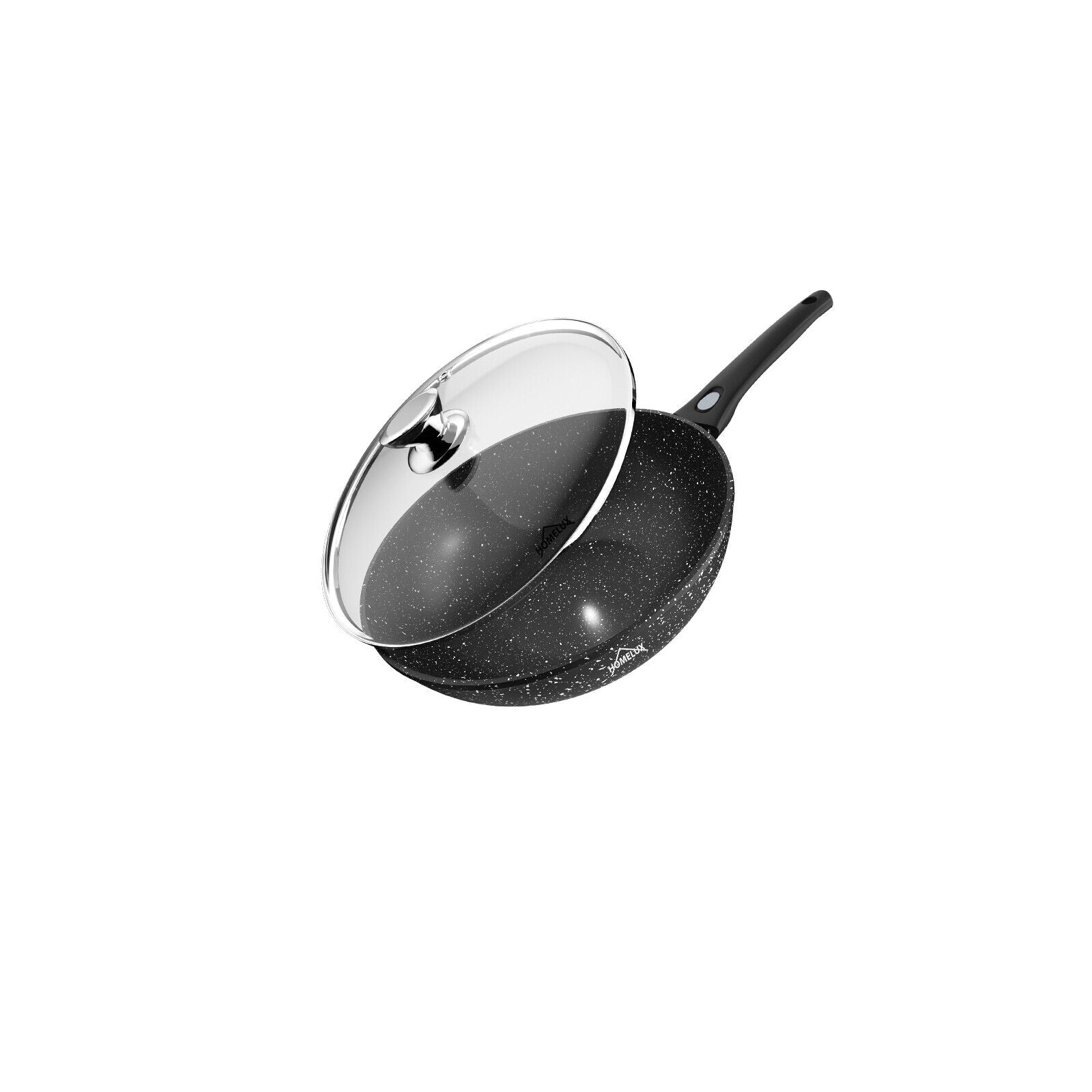 Wok pan with lid 28/30/32cm removable induction 