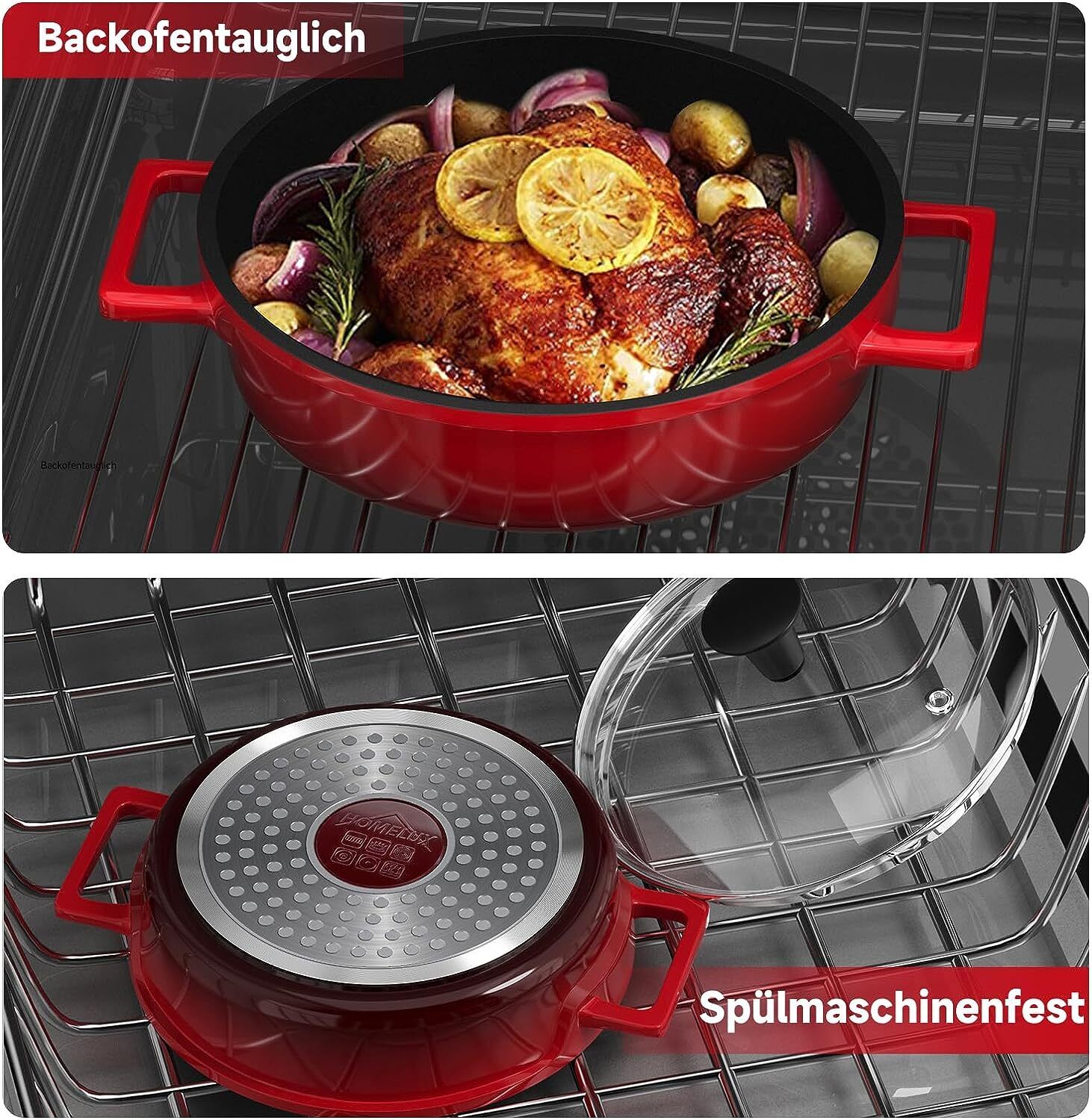 Mini-Kochtopf mit dicker Aluminiumgussbasis für robustes, langlebiges Kochen