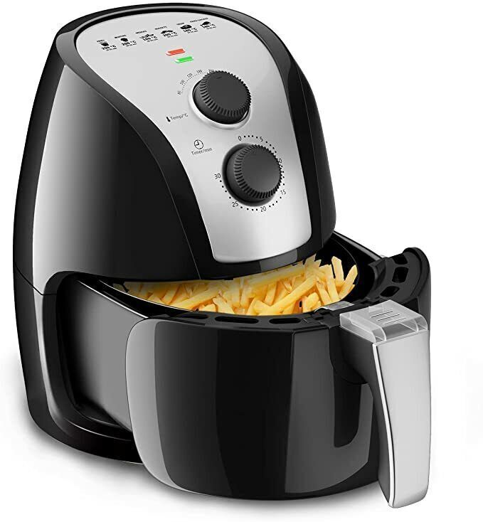 Hot Air Fryer Power 1500W 2.5L Airfryer Deep Fryer Without Oil Thermostat Timer 